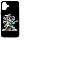 Guitare à Bascule éléphant Cool Attitude Coque pour iPhone 16 Plus