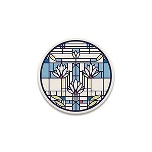 CoasterStone TRFLW2068 Frank Lloyd Wright Dessous de plat Motif nénuphars Multicolore