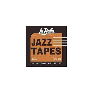La Bella Jazz Tapes 800 M Black Nylon