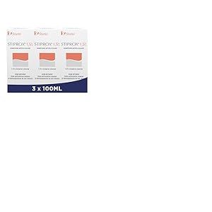 STIPROXAL - Shampoing Antipelliculaire - Soin Intensif Pour Etats Pelliculaire Sévères - Anti-Démangeaison Cuir Chevelu - Contient 1,5% de Ciclopirox Olamine - Formule au Menthol - Lot de 3 x 100 ml