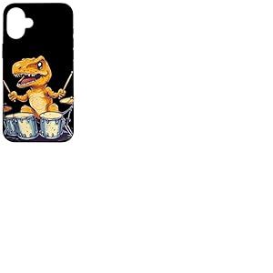 Dinosaure à bascule avec tambour pour garçons et filles Coque pour iPhone 16 Plus