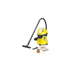 Kärcher 36 V Aspirateur Multifonction sans Fil WD 3 Battery, Eau/Poussière, Filtre Cartouche, Flexible : 2 m, Taille Cuve : 17 l, Puissance : 300 W, Compatible avec Batterie 36 V Non Incluse