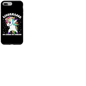 Licornasse 50% Licorne 50% Connasse Humour Cadeau Femme Coque pour iPhone 7 Plus/8 Plus