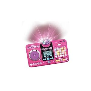 VTech Kidi DJ Mix Table de mixage &eacute;lectronique pour Enfants 10 en 1, Bluetooth, Effets sonores, lumi&egrave;res, Boule Disco, apprentissages et Jeux, Cadeau pour Enfants &agrave; partir de 6 Ans, Version ESP