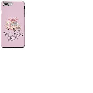 Wee Woo Crew Ambulance Coquette Noeud Mignon Ambulance ambulancier ambulancier ambulancier Coque pour iPhone 7 Plus/8 Plus