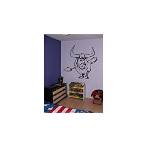 Stickers Taureau - Rouge, L 95cm x H 95cm