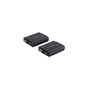 StarTech.com Extendeur KVM 4K HDMI Fibre Optique - Extender Commutateur Console KVM HDMI Video & USB - jusqu'à 300m (MultiMode) - 2 Modules 10G MMF SFP+ - Kit Extension KVM (TX/RX) (SV565FXHD4KU)