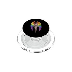 Ange aux ailes arc-en-ciel LGBTQ+ PopSockets PopGrip pour MagSafe