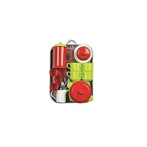 Jouets Ecoiffier - 972 - Plateau dînette garni 100 % Chef - Jeu d'imitation - Dès 18 mois - Fabriqué en France, Brun
