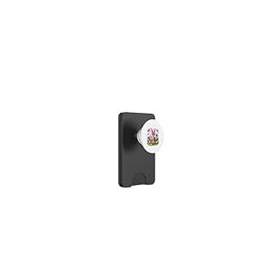 Joyeuses Pâques mignons lapin abyssinien chat panier d'oeufs PopSockets PopWallet pour MagSafe