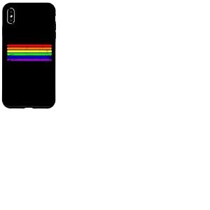 Pride Month Simple LGBT Rainbow Flag Coque pour iPhone XS Max