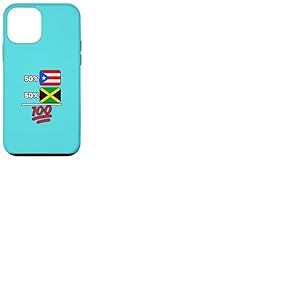 Drapeau jama&iuml;cain Plus Porto-ricain Patrimoine Cadeau Coque pour iPhone 12 Mini