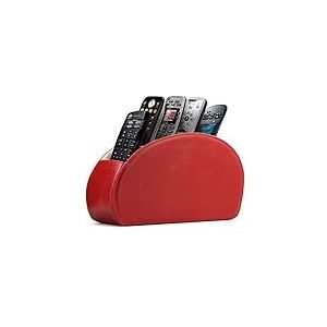 Londo Range Télécommandes à 5 Compartiments - DVD, Blu-Ray, TV, Chaîne Hi-Fi, Roku ou Apple TV - Cuir avec Doublure Suédée - Faible Encombrement pour Séjour ou Chambre