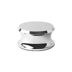 Hudson Hi-FI BigBen Record Weight Stabilizer with Protective Leather Pad - 13-Ounce Vinyl Turntable Weight - Durable & Stylish LP Stabilizer - s'adapte à n'importe Quelle Platine Vinyle - Chrome