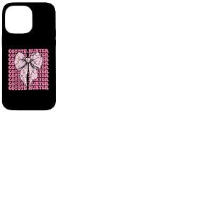 Ruban rose coyote chasseur coyote, coquette Coque pour iPhone 14 Pro Max
