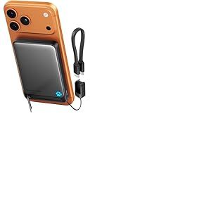 INIU Batterie Externe pour MagSafe, 15W 10000mAh Qi2 Certifi&eacute; Power Bank Magnetique, Chargeur Rapide 45W avec Cable USB C, Batterie Externe Magnetique avec Support Pliable pour iPhone 17 16 15 14 13