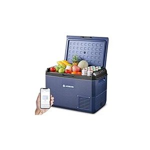 AAOBOSI Glaciere Electrique: 50L Glaci&egrave;re &agrave; Compression, -20℃ &agrave; 20℃ Frigo Compression 12v, Glaciere Electrique 12v 220v pour Voiture, Camion, Camping-Car, Bateau et Prise de Co