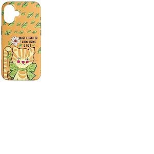 Groovy Bow 70s Chat Amusant Le Plus susceptible de ramener Un Chat &agrave; la Maison Coque pour iPhone 16