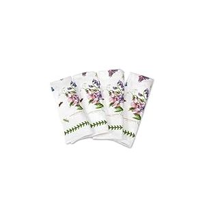 Portmeirion Home & Gifts Lot de 4 Serviettes en Coton, Multicolores, 45 x 45 x 1 cm