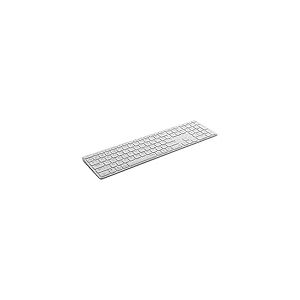 Rapoo Kabellose Multimodus Tastatur E9800M, DE-Layout, weiß kabellose Multimodus-Verbindung - ultraflaches Design,
