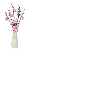Fleurs de Cerisier artificielles dans Un Vase en céramique - Branches artificielles - Décoration de Table - Printemps, Pâques
