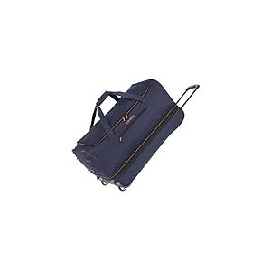 travelite Basics Duffle L Sac de Voyage, 70 cm, Bleu Marine/Orange