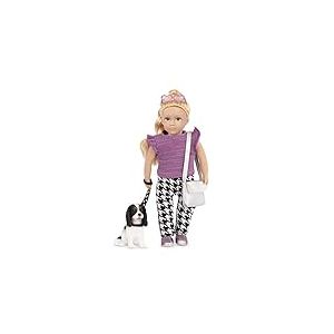 Lori – Mini Doll & Toy Dog – 6-inch Doll & Spaniel Pup – Play Set with Outfit, Animal & Accessories – Playset for Kids – 3 Years + – Heather & Nugget