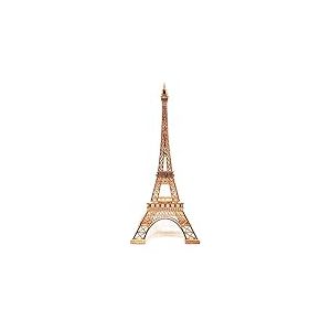 allgala Statue de la Tour Eiffel décorative en Alliage de métal, et Taille (38,1 cm, Or Rose)