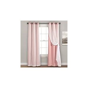 Lush Decor Doublure occultante Bleu Marine 84 x 38 cm, Rose, 84" x 38"