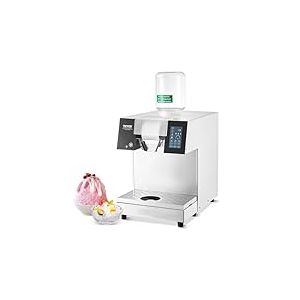 VEVOR Machine à Glace Râpée de Neige Commerciale, Machine à Râper la Glace 180 kg/24H, Machine à Glace Pilée en Inox, Système de Refroidissement par Liquide, Glace Rasée pour Dessert Boulangerie Café