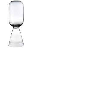 GILDE Luxo Vase de Sol, en Verre, pour Herbe de la Pampa - Hauteur : 80 cm x Ø 27 cm - Noir