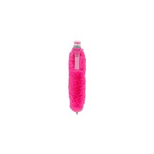 Idena 20199 - Stylo à bille avec peluche, stylo rose moelleux avec clip en forme de fraise, pour écrire avec plaisir, idéal pour les enfants, les adolescents et le bureau