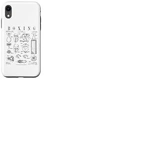Gants de Boxe Pugilist Boxer Vintage Brevet Dessin Imprim&eacute; Coque pour iPhone XR
