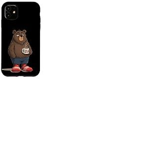 Look Amusant d'ours du Matin pour Adultes et Enfants Coque pour iPhone 11