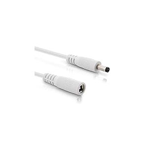 InLine C&acirc;ble d'extension CC, bloc d'alimentation universel pour bandes LED, cam&eacute;ras de surveillance, imprimantes, routeurs, commutateurs, etc. Fiche CC m&acirc;le/femelle 5,5 x 2,5 mm, blanc, 2 m