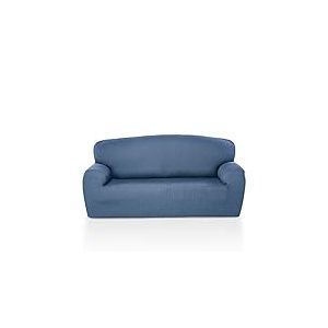 MAXIFUNDAS - Housse de canapé élastique 4 Places - Housse de canapé antidérapante Couleur Bleu Ciel - Housse de canapé Tissu Jacquard Extra Doux - Housse de canapé modèle Strada avec 2 mousses