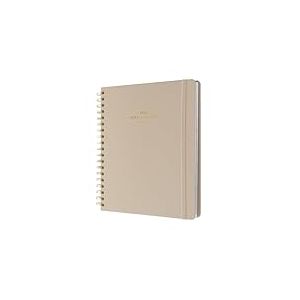 Kokonote - Agenda Scolaire 2025-2026 Misty Gray| Agenda KOKONOTE 17 mois, 22,5x25cm, Weekly Planner 2025 2026, Semainier 2025-2026 Université, Lycée, Étudiant