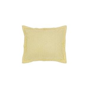 Better Trends - Collection Jullian - Taie d’Oreiller au Format Standard Ultra Douce et légère en 100% Coton touffeté, Lavable en Machine, Passe au sèche-Linge, Motif à Rayures, Jaune