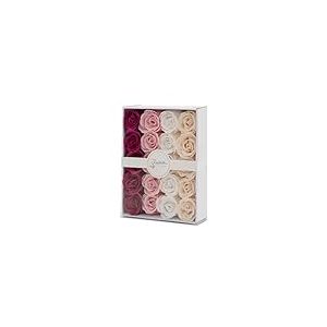 Isabelle Laurier - Coffret cadeau luxe 20 roses de bain - Bombe de bain, Confettis pétales de Rose parfumés - Cadeau Femme