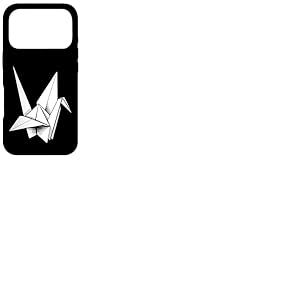 Grue Origami Coque pour iPhone 17 Pro