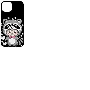 Kawaii Hérisson Costume Raton Laveur Hérissons Coque pour iPhone 15 Plus