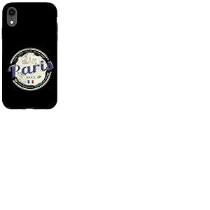 Paris France Tour Eiffel Vintage Souvenir Coque pour iPhone XR
