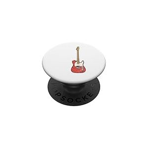Lets Rock n Roll Guitare r&eacute;tro USA Drapeau Musique PopSockets PopGrip Adh&eacute;sif
