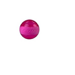 Rogz Yotz Squeekz &ndash; couineur pour Chien Jouet Balle 640 mm Rose
