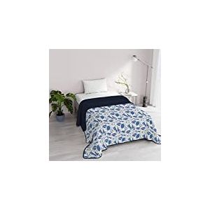 Italian Bed Linen Couette d’été en Microfibre, Fantasy, 1 Place 170x270cm, Foglie