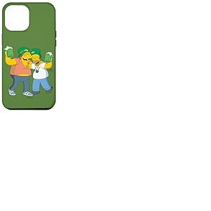 Coque pour iPhone 13 Pro Max The Simpsons Homer and Barney Cheers to St. Patrick&rsquo;s Day