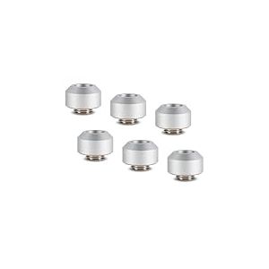 Optimus Hardtube Fitting, 12 mm, 6er Pack mit Werkzeug - Silber
