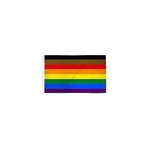 AZ FLAG - Drapeau Philadelphie Arc-en-ciel - 150x90 cm - Drapeau Lgbt - Philadelphie Gay - Philly Rainbow 100% Polyester Avec Oeillets Métalliques Intégrés - Pavillon 110 g