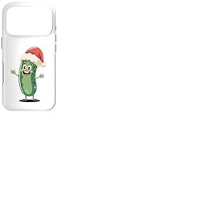 Mignon Santa Pickle Santa Hat No&euml;l F&ecirc;te Gag Coque pour iPhone 17 Pro