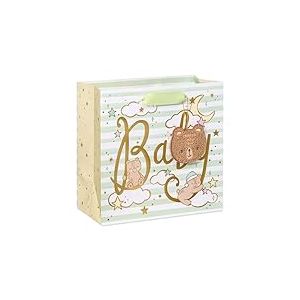 Papyrus Sac cadeau moyen de 21,6 cm (ours c&eacute;leste) pour f&ecirc;tes pr&eacute;natales, nouveau-n&eacute;s et toutes les occasions (1 sac)